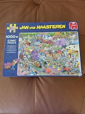 Jan van Haasteren 1000-Piece Comic Puzzle THE FLOWER PARADE Collectible 2018 EUC